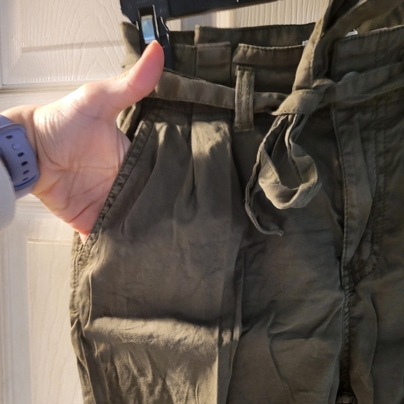 SO Khaki Skinny Pants with Tie Waist - Picture 3 of 4